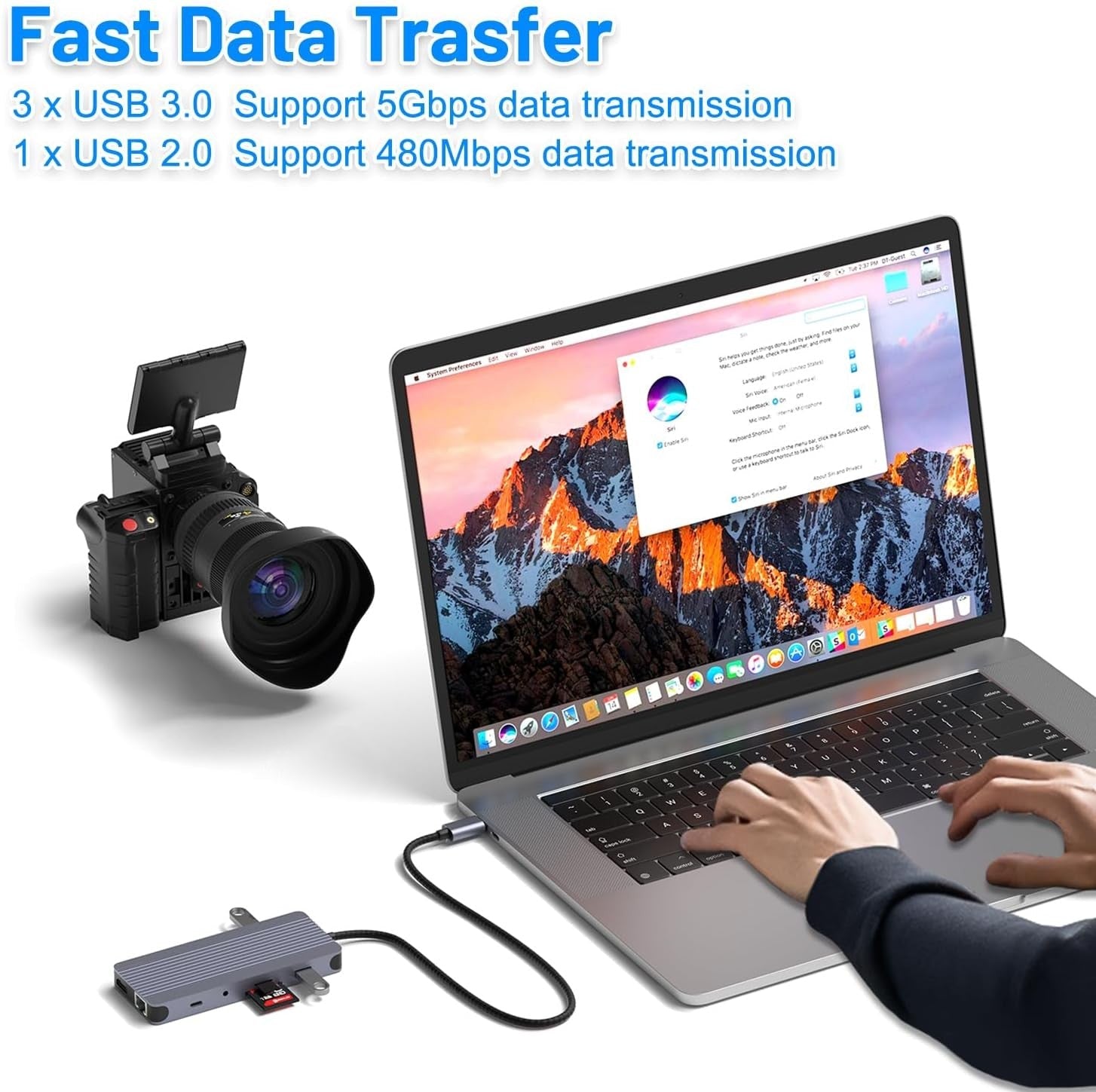 12 in 1 USB - C Hub with M.2 NVMe/SATA SSD Enclosure, Fits PCIe 3.0 NVMe M.2 SSD, 2.5 - inch SATA HDD w 4K/60Hz HDMI,5Gbps USB 3.0,10Gbps USB - C,RJ45 Compatible with MacBook Pro,Windows - QGeeM