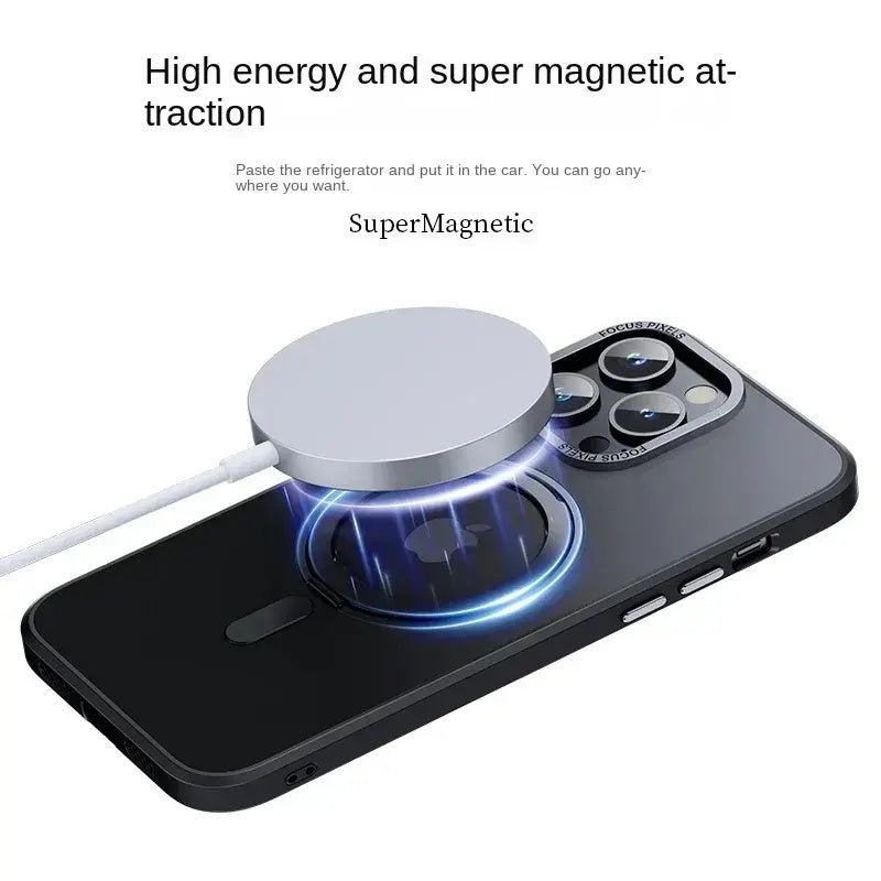 For iPhone 15 Phone Case with 360° Rotatable Magnetic Ring Stand [Compatible with Mag - Safe] [Military - Grade Protection] Translucent Back iPhone 15 Case 6.1" for Women /Men - QGeeM