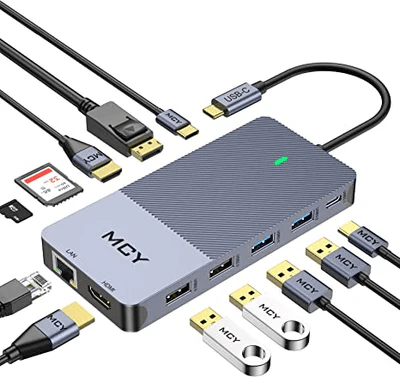 MCY 12 - in - 1 USB C Docking Station with DP - QGeeM