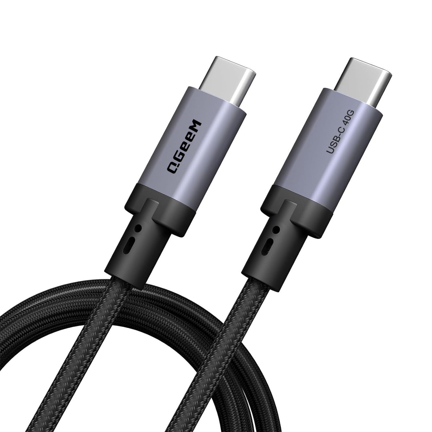 QGeeM 240W USB4 Cable,8K/6K@60Hz,40Gbps USB C to USB C Cable Fast Charging Compatible Thunderbolt 4/3 Cable - QGeeM