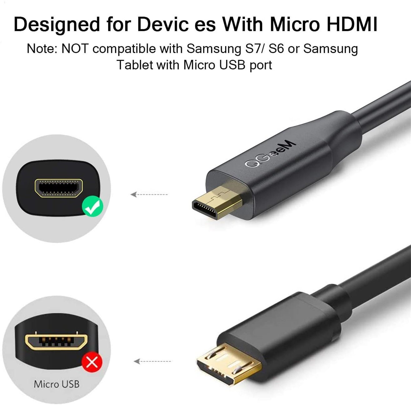 Fashion micro hdmi a micro usb