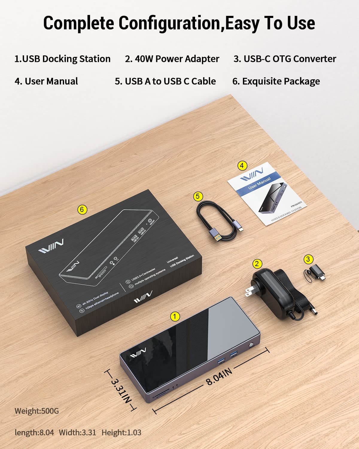 IVIIN 16-in-1 USB 3.0 Docking Station