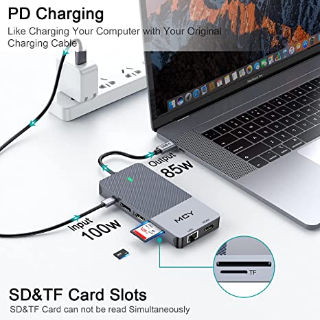 MCY 12-in-1 USB C Docking Station with DP - QGeeM