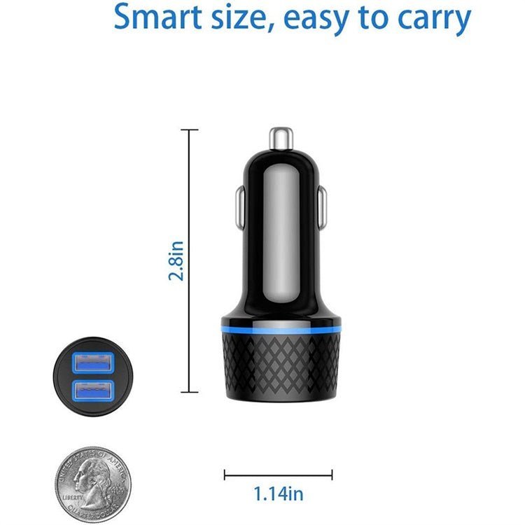 QGeeM 36W Dual USB Fast Car Charger - QGeeM