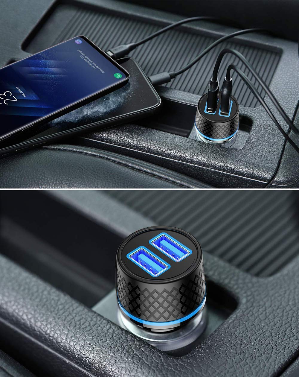 QGeeM 36W Dual USB Fast Car Charger - QGeeM