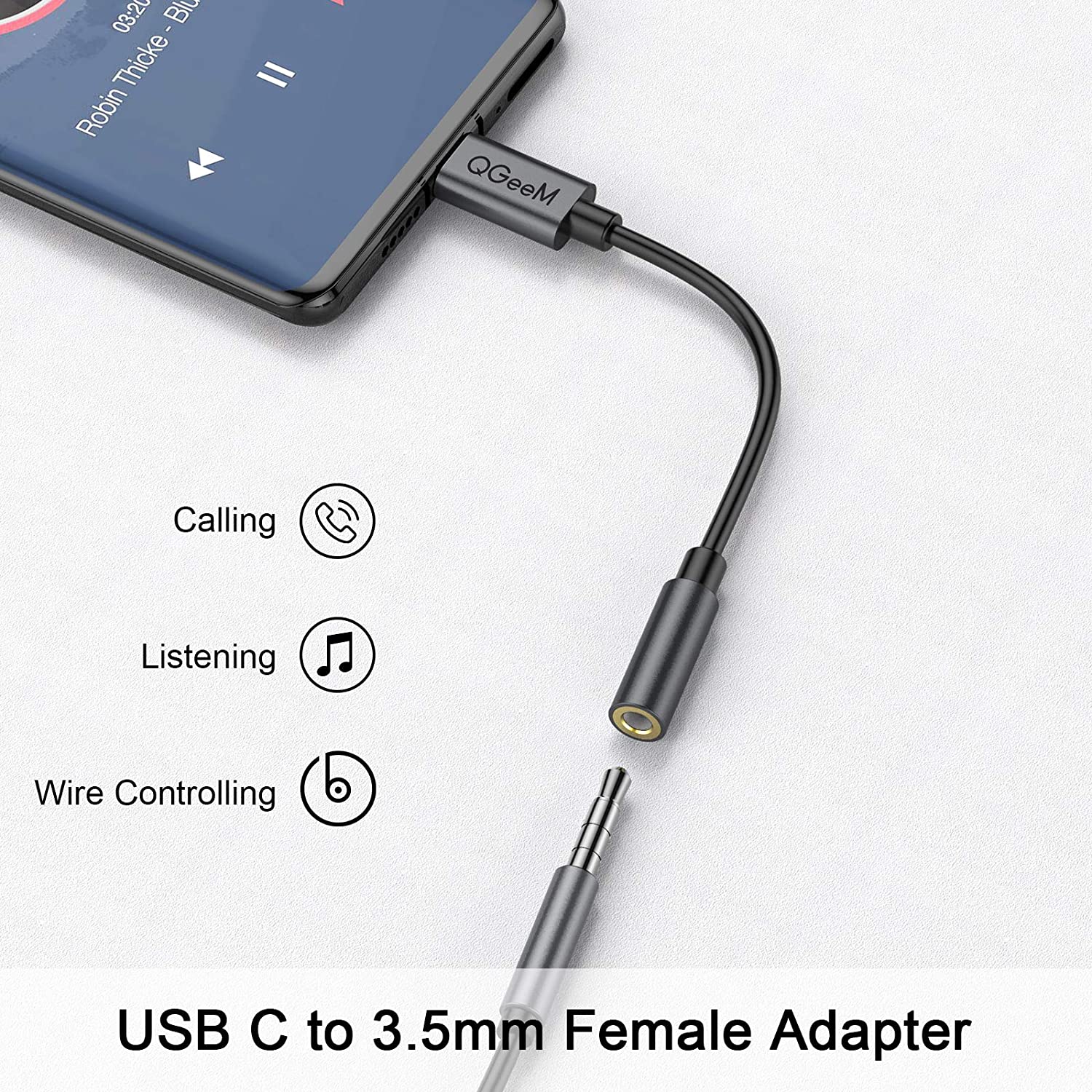 Usb earphone jack online adapter