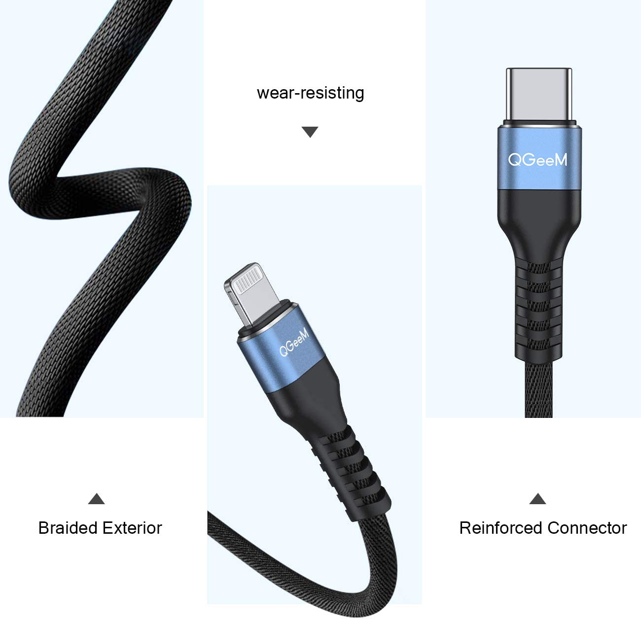 Chargeur Rapide 18W + Cable USB-C Lightning pour iPhone 12-12 MINI-12  PRO-12 PRO MAX-11-11 PRO-11PRO MAX-X-XS-XR-SE 2020